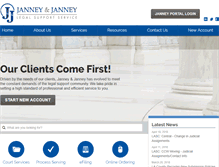 Tablet Screenshot of janneyandjanney.com